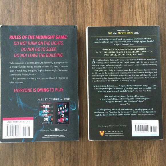 2-Book Bundle – Never Let Me Go + The Midnight Game - Picture 2 of 2